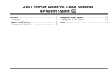 Chevrolet AVALANCHE 2006 Navigation Guide