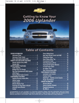 Chevrolet 2006 Uplander User guide