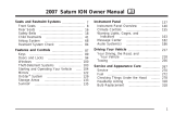 Saturn Ion 2007 Owner's manual