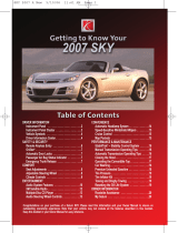 Saturn 2007 Sky User guide