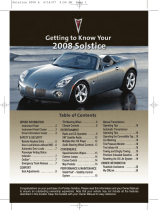 Pontiac Solstice 2008 User guide