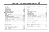 Buick LaCrosse 2009 Owner's manual