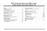 GMC Yukon Hybrid 2010 Owner's manual