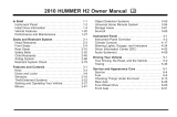 Hummer 2010 H2 Owner's manual