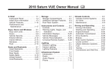 Saturn VUE 2010 Owner's manual