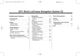 Buick 2011 LaCrosse Navigation Guide