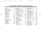 Cadillac 2013 Cadillac CTS-V Owner's manual