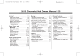 Chevrolet 2013 VOLT Owner's manual