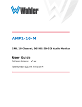 Wohler AMP1-16-M SDI Audio Monitor Owner's manual