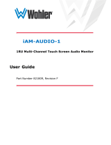 Wohler iAM-AUDIO-1 | 1U Audio over IP Monitor Owner's manual