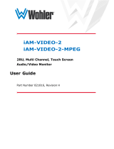 Wohler iAM-VIDEO-2-MPEG video audio monitor Owner's manual