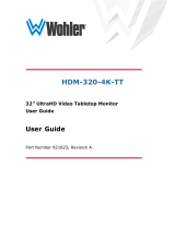 Wohler HDM-320-4K-TT – Quad 4x3G-SDI Inputs Owner's manual