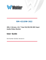 Wohler RM-4210W-3G2 Dual 10.0 Inch 4U Video Monitor Owner's manual