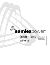 Samlexpower SSW-R1-12B Owner's manual