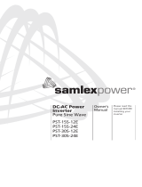 Samlexpower PST-30S-24E Owner's manual