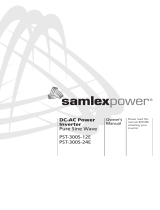 Samlex America PST-15S-12E Owner's manual