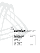 Samlexpower EVO-1212F-HW Owner's manual