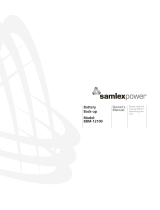 SamplexPower BBM-1225 Owner's manual