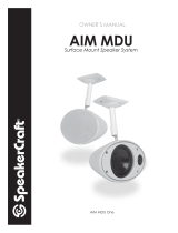SpeakerCraft AIM MDU Single Owner's manual