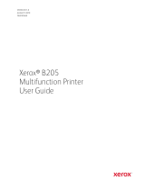 Xerox B205 User guide