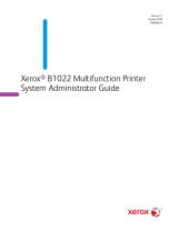 Xerox B1022/B1025 Administration Guide