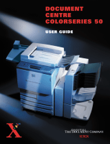 Xerox Document Centre ColorSeries 50 User manual