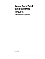 Xerox 4850 Highlight Color Laser Printing System Installation guide