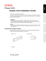 Xerox 5335 Installation guide