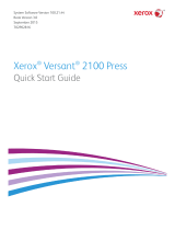 Xerox Versant 2100 Quick start guide