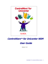 Xerox CentreWare Unicenter User guide