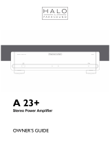 Parasound A23P-SL Owner's manual