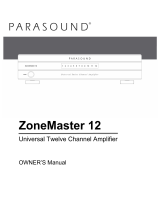 Parasound ZM12 Owner's manual