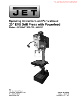 JET JDP-20EVST-460-PDF Owner's manual