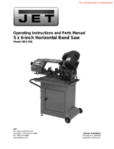 JET HBS-56S, 5" x 6" Horizontal Mitering Bandsaw 414457 Owner's manual
