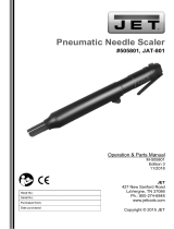 JET JAT-801 Needle Scaler Ball Lock 505801 Owner's manual