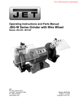 JET JBG-8W, 8" Shop Bench Grinder Owner's manual