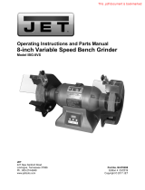 JET IBG-8VS 8" Variable Speed Industrial Bench Grinder 578208 Owner's manual