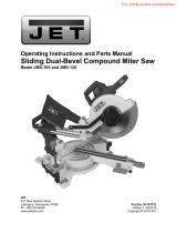 JET 12" Sliding Dual Bevel Compound Miter Saw Owner's manual