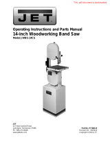 JET 14 In. Closed Stand Bandsaw 1HP 1Ph 115/230V 708115K Owner's manual