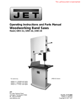 JET JWBS-20 Owner's manual