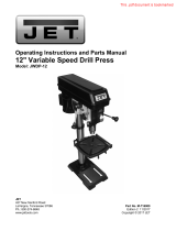 JET 12" Drill Press Owner's manual