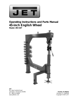 JET 45 Inch Professional English Wheel WH-45T Owner's manual