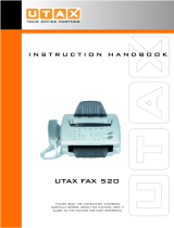Utax FAX 520 Operating instructions