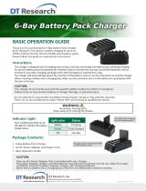 DT Research 6-Bay battery pack charger Basic Operation Guide