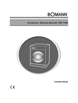 BOMANN WA 7180  Owner's manual
