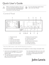 John Lewis JLBIWD1405 Quick start guide