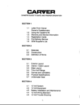 Carver 4410 Owner's manual