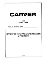 Carver 3608 Owner's manual