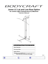 BodyCraft Jones Light Commercial Owner's manual