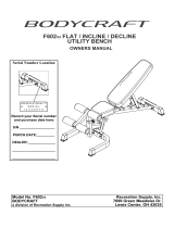 BodyCraft F602 F/I/D Owner's manual